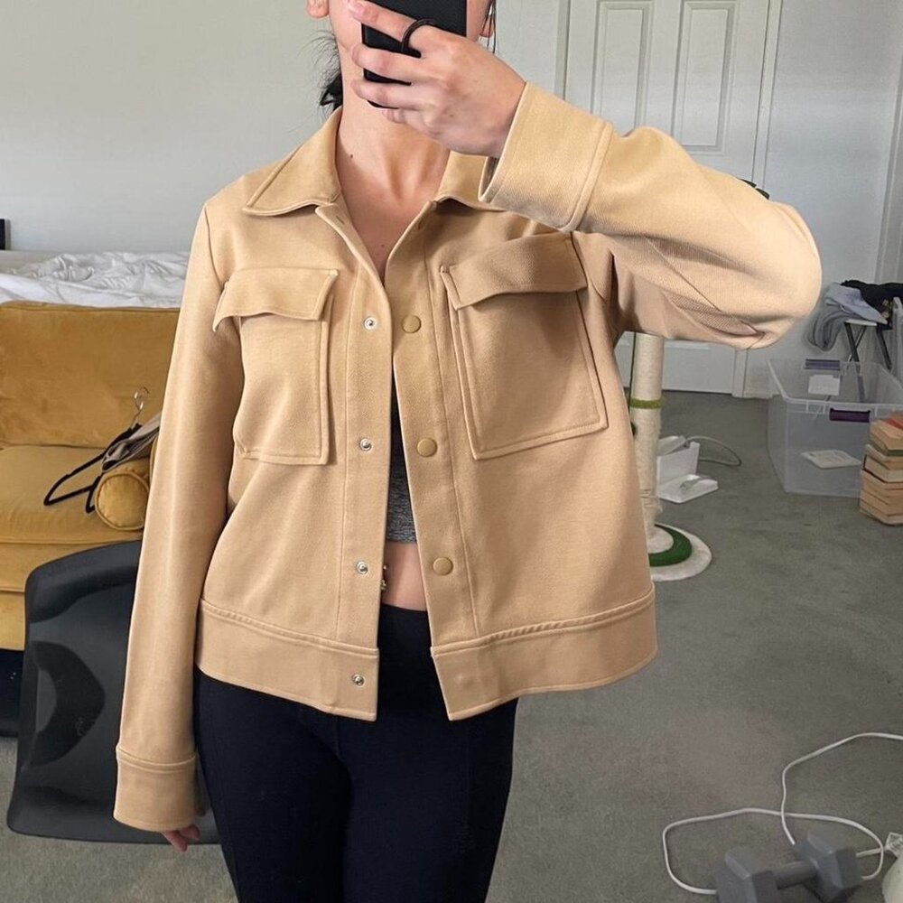 COS nude jacket size small